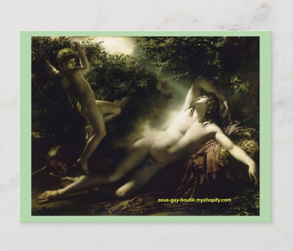 POSTCARD / GIRODET, Anne-Louis / The sleep of Endymion, 1791