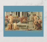 POSTCARD / HERTER, Albert / The Roman Baths, 1895