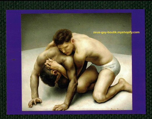 POSTCARD / WRESTLING / PARSHALL, Douglas Ewell / Wrestlers, 1930