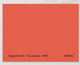POSTCARD / ANONYMOUS / Two sailors, cigarette ad, 1945