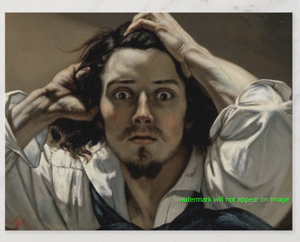 POSTCARD / COURBET, Gustave / Le désespéré, 1843