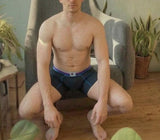 Boxer Briefs / Champion / Medium / Black with blue stripes