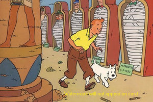 POSTCARD / Tintin / Les Cigares du Pharaon / Hergé