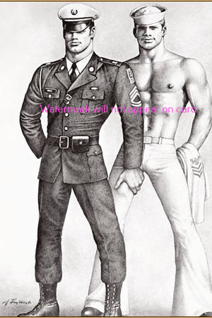 POSTCARD / Tom of Finland / Army Man and Sailor