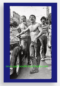 POSTCARD / Men of Castro Street, San Francisco, 1970s