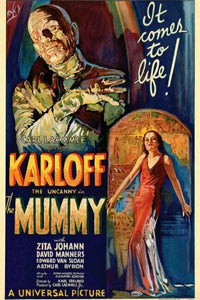 POSTCARD / THE MUMMY, 1932 / It comes to Life / Karl Freund / Boris Karloff