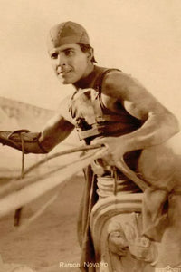 POSTCARD / Ramon Novarro on chariot / Ben Hur, 1925