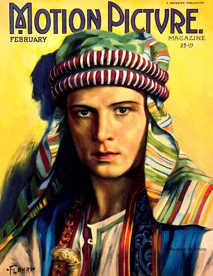 POSTCARD / THE SHEIK, 1921 / Motion Picture / Rudolph Valentino