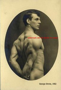 POSTCARD / George Dinnie, wrestler / 1902