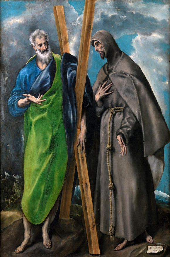POSTCARD / EL GRECO / Saint Andrew + Saint Francis, 1595