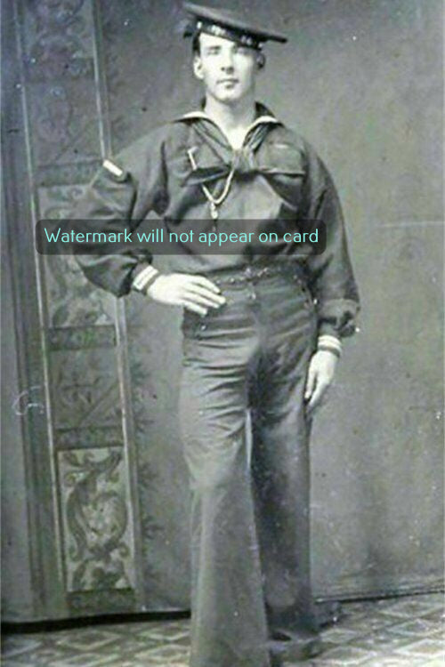 POSTCARD / Sailor with Bulge / 19th century