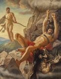 POSTCARD / BLOCH, Carl / Liberation of Prometheus, 19th century