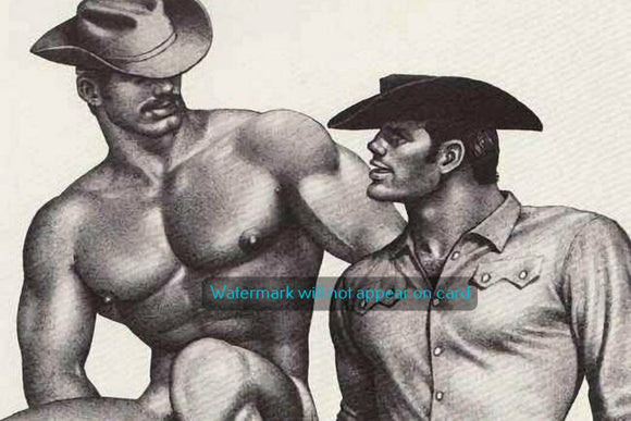 POSTCARD / Tom of Finland / Two Cowboys