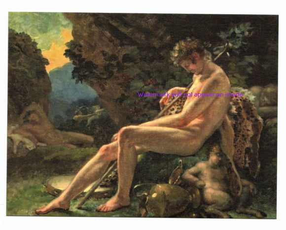 POSTCARD / GIRODET, Anne-Louis / Sleeping Bacchus, 1790