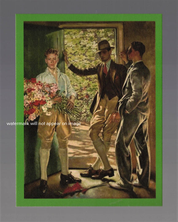 POSTCARD / RANKEN, William / The garden door, 1926