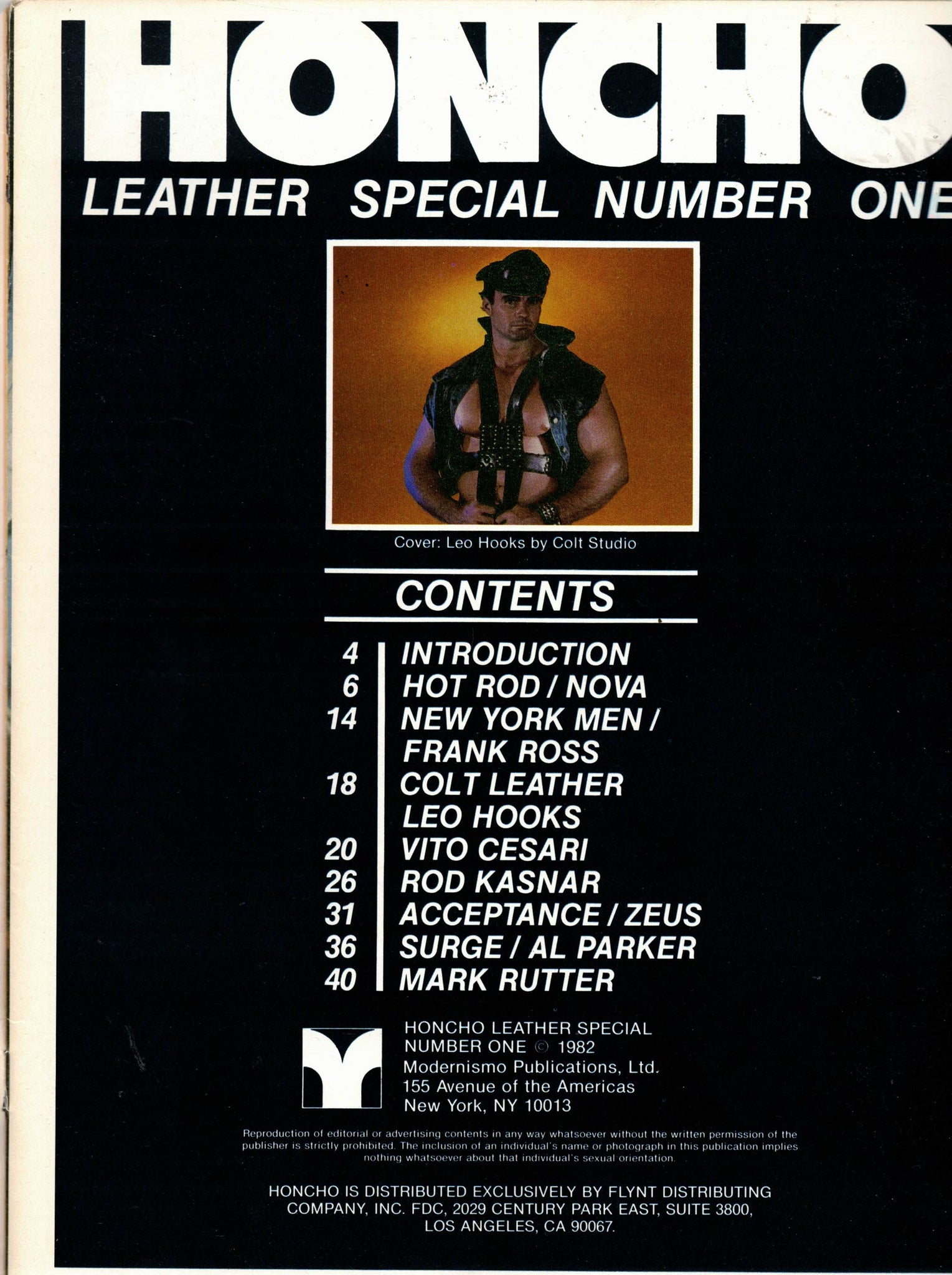 Honcho Rapper HONCHO / Leather Special 1982 / No. 1 / Al Parker / Vito Cesari / Ryde ...