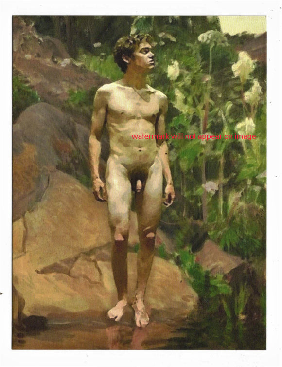 POSTCARD / ZORN, Anders / Male Nude, 1900