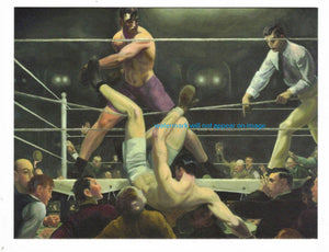 POSTCARD / BELLOWS, George / Dempsey + Firpo, 1924