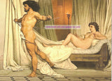 POSTCARD / GLAIZE Léon / Samson breaking from his bonds, 1864