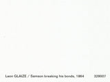 POSTCARD / GLAIZE Léon / Samson breaking from his bonds, 1864