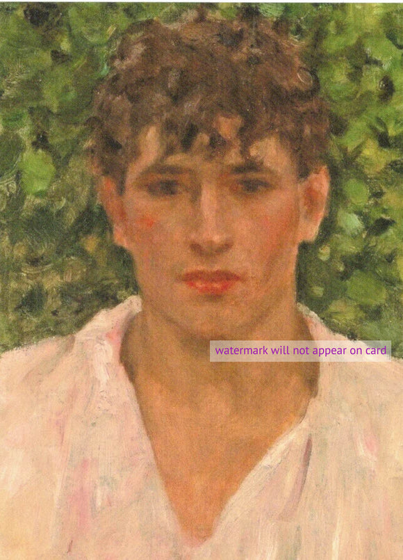 POSTCARD / TUKE Henry Scott / Portrait of a young man, 1885