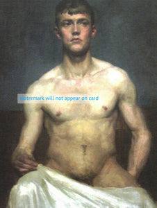 POSTCARD / IMBS Marcellus / Male nude study, 1910