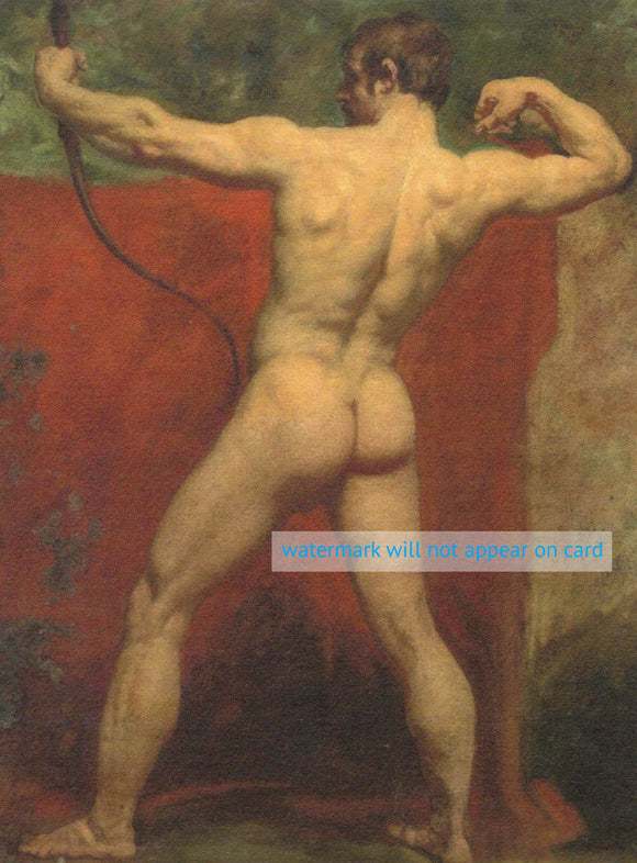 POSTCARD / ETTY William / The Archer, 19th century