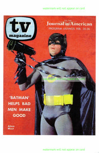 POSTCARD / BATMAN / Adam West / TV Magazine