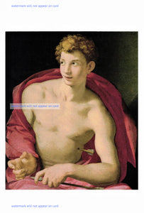 POSTCARD / BRONZINO / Saint Sebastian, 1533