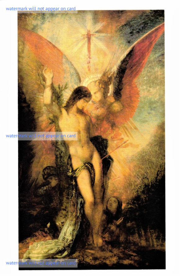 POSTCARD / MOREAU, Gustave / Saint Sebastien and the Angel, 1876