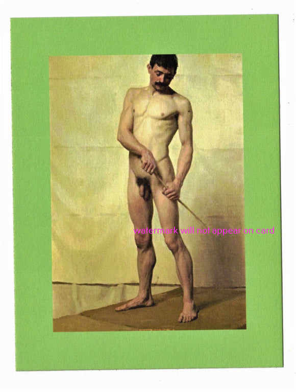 POSTCARD / KNIGHT, Harold / Male nude, 1896