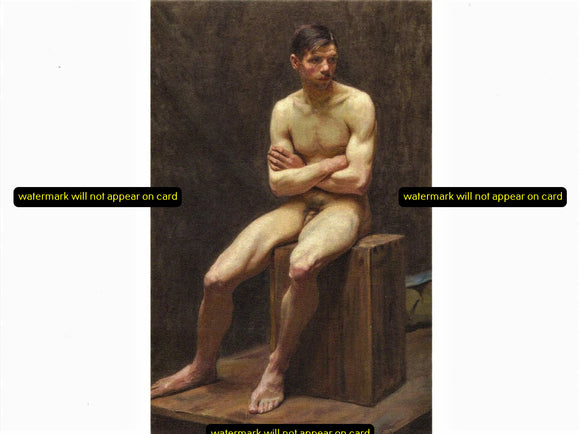 POSTCARD / KLIMOWSKI, Stanislaw / Male nude, 1913