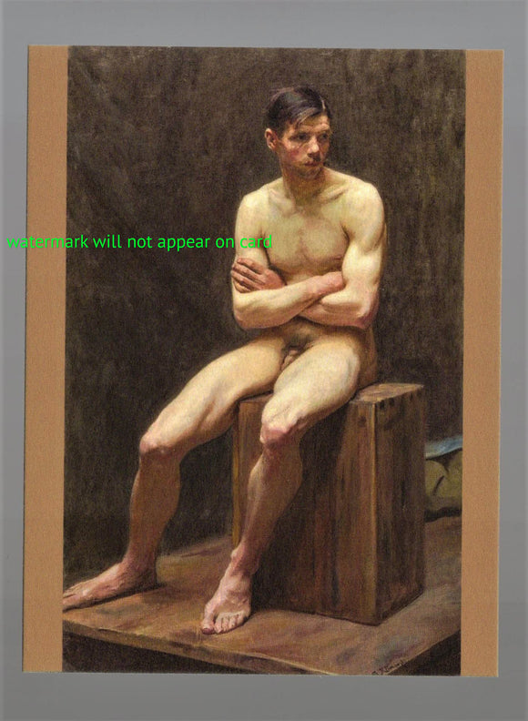 POSTCARD / KLIMOWSKI, Stanislaw / Male nude, 1913