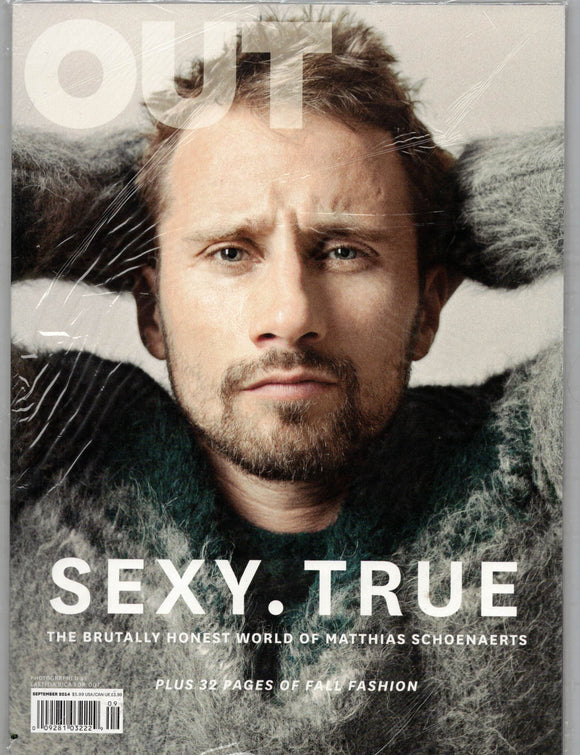 OUT MAGAZINE / 2014 / September / Matthias Schoenaerts