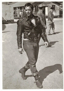 POSTCARD / Marlon Brando, The Wild One, 1954 / Phil Stern