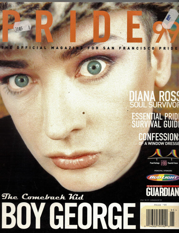San Francisco Pride Guide / 1999 / Boy George / Diana Ross / Rupert Everett