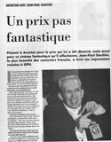 GAI PIED HEBDO FRANCE Magazine / 1992 / Février / No. 507 / Jean-Paul Gaultier