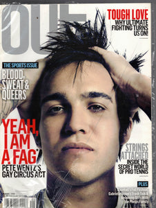 OUT MAGAZINE / 2008 August / Pete Wentz