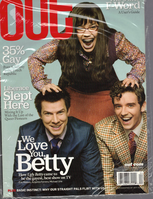 OUT MAGAZINE / 2007 / April / America Ferrera / Michael Urie / Eric Mabius