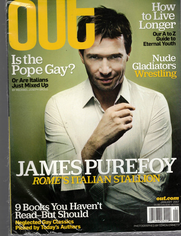 OUT MAGAZINE / 2007 January / James Purefoy