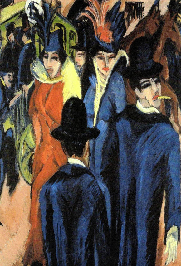 POSTCARD / KIRCHNER, Ernst Ludwig / Berlin Street, 1913