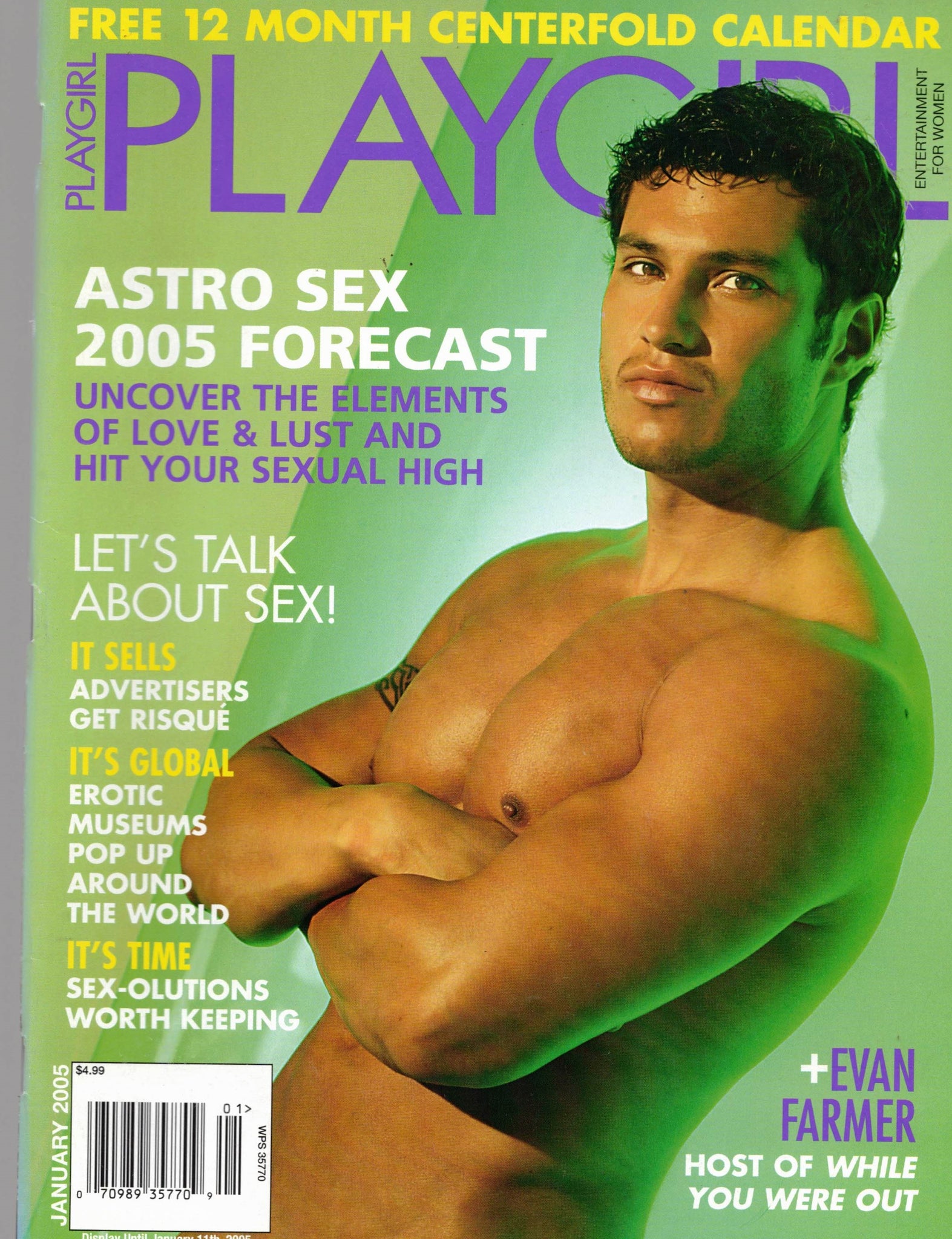 PLAYGIRL / 2005 / January 2005 / free 12 month centerfold calendar / N –  Zeus Gay Boutik