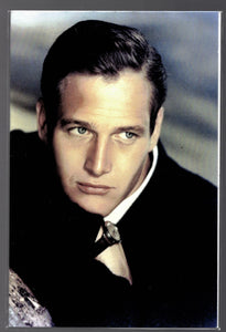 GREETING CARD / Paul Newman in blue sweater