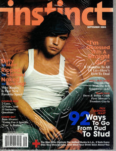 INSTINCT MAGAZINE / 2003 / September / Juan Alvarez