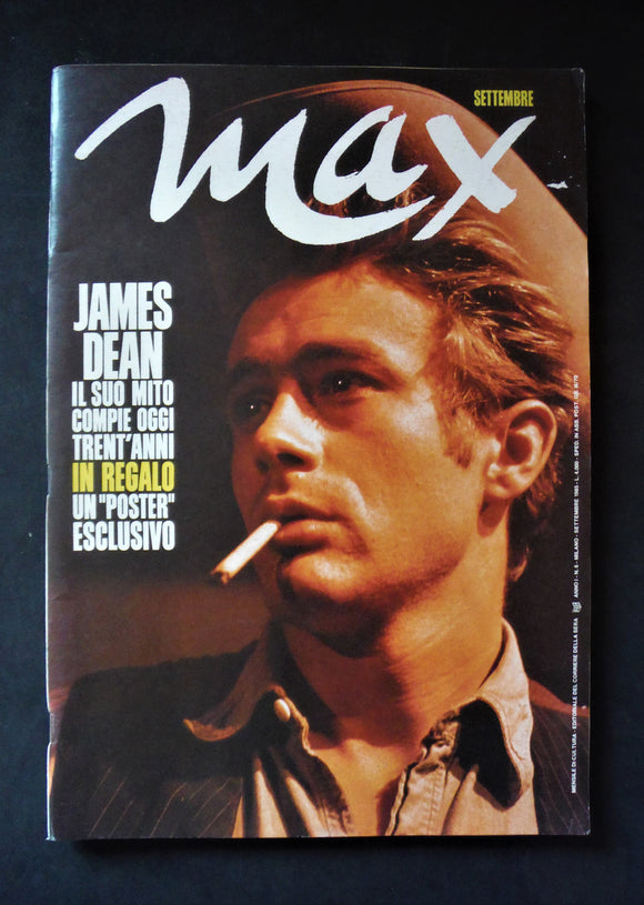 Max Magazine Italy / Settembre 1985 / James Dean / Sylvester Stallone / Mick Jagger