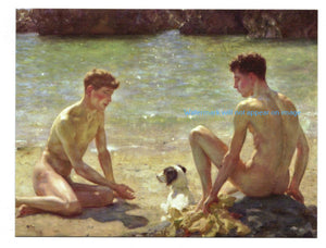 POSTCARD / TUKE Henry Scott / Comrades, 1924