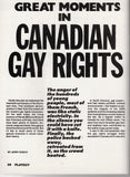 PLAYGUY / 1989 / October / Kristen Bjorn / Tom Steele / Canadian Gay Rights / Ryan Yeager