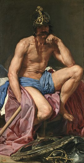POSTCARD / VELASQUEZ, Diego / The God Mars, 1638