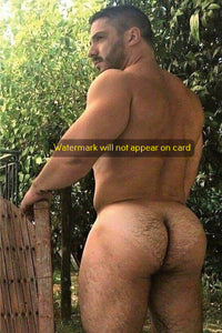 POSTCARD / Muscular man with big butt