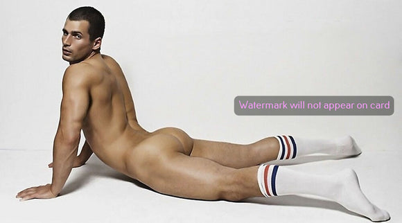 POSTCARD / Jamieson nude in white socks